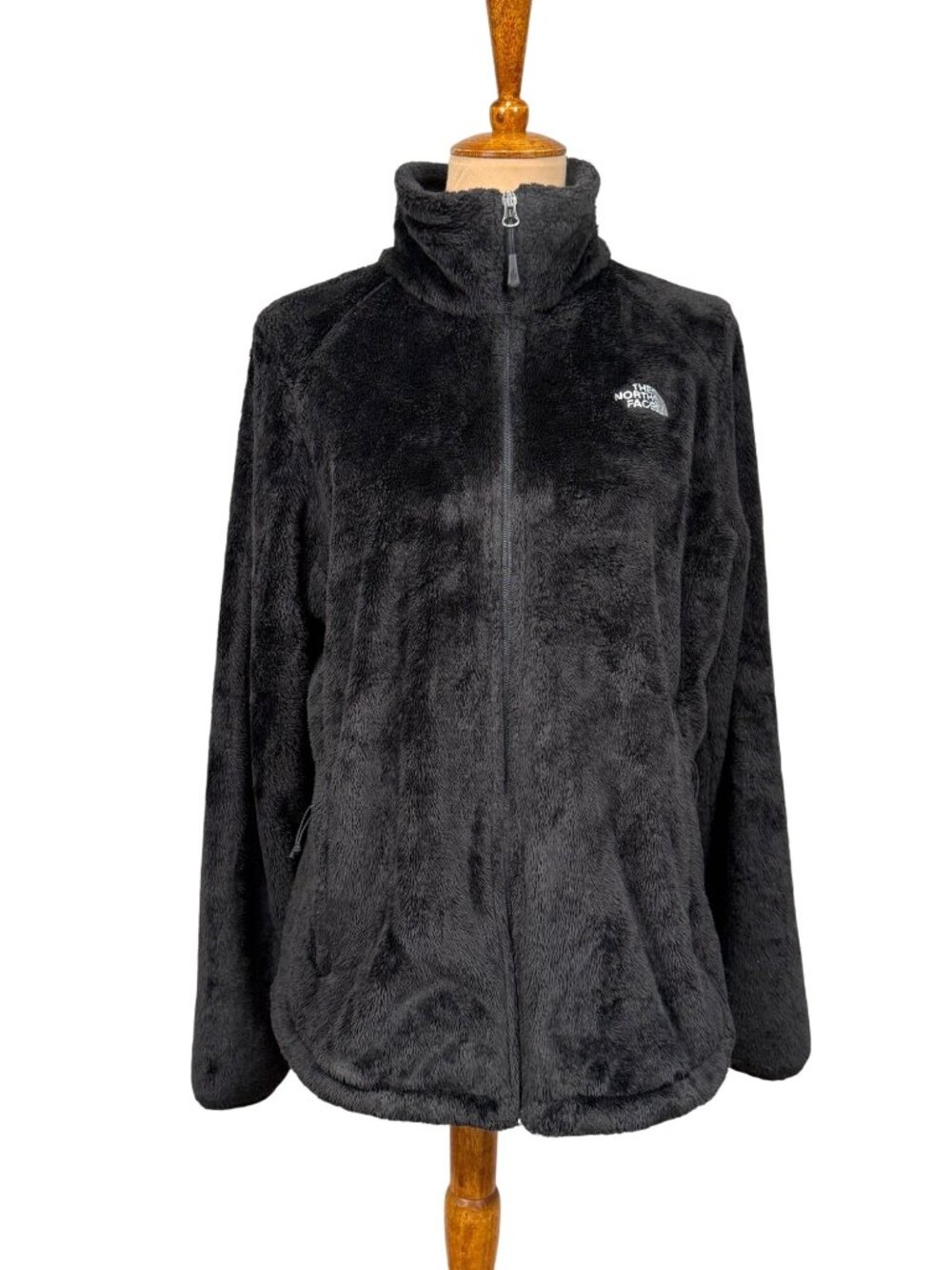The North Face Womens Full Zip Osito Black Fleece Jacket XL